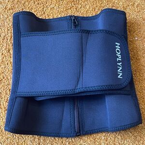 Black Shapewear Waist Trainer with Double-Wrap Design